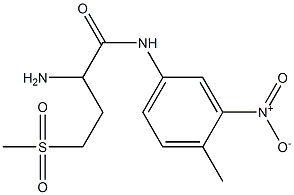 2-amino-4-methanesulfonyl-N-(4-methyl-3-nitrophenyl)butanamide 구조식 이미지
