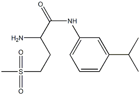 2-amino-4-methanesulfonyl-N-[3-(propan-2-yl)phenyl]butanamide 구조식 이미지
