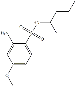 2-amino-4-methoxy-N-(pentan-2-yl)benzene-1-sulfonamide Structure