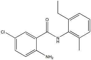 2-amino-5-chloro-N-(2-ethyl-6-methylphenyl)benzamide Structure