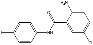 2-amino-5-chloro-N-(4-iodophenyl)benzamide 구조식 이미지