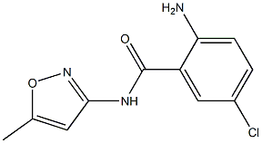 2-amino-5-chloro-N-(5-methylisoxazol-3-yl)benzamide 구조식 이미지