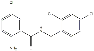 2-amino-5-chloro-N-[1-(2,4-dichlorophenyl)ethyl]benzamide Structure