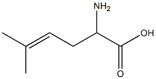 2-amino-5-methylhex-4-enoic acid 구조식 이미지