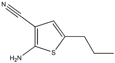2-amino-5-propylthiophene-3-carbonitrile Structure
