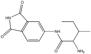 2-amino-N-(1,3-dioxo-2,3-dihydro-1H-isoindol-5-yl)-3-methylpentanamide Structure