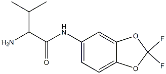 2-amino-N-(2,2-difluoro-1,3-benzodioxol-5-yl)-3-methylbutanamide 구조식 이미지