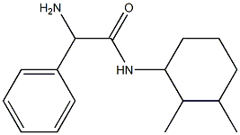 2-amino-N-(2,3-dimethylcyclohexyl)-2-phenylacetamide Structure