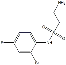 2-amino-N-(2-bromo-4-fluorophenyl)ethane-1-sulfonamide 구조식 이미지