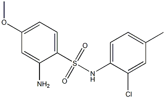 2-amino-N-(2-chloro-4-methylphenyl)-4-methoxybenzene-1-sulfonamide Structure