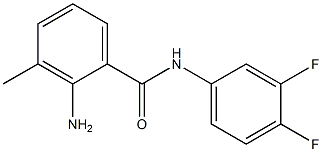 2-amino-N-(3,4-difluorophenyl)-3-methylbenzamide Structure