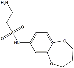 2-amino-N-(3,4-dihydro-2H-1,5-benzodioxepin-7-yl)ethane-1-sulfonamide Structure