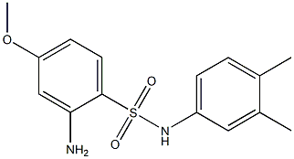 2-amino-N-(3,4-dimethylphenyl)-4-methoxybenzene-1-sulfonamide 구조식 이미지