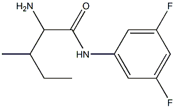 2-amino-N-(3,5-difluorophenyl)-3-methylpentanamide 구조식 이미지