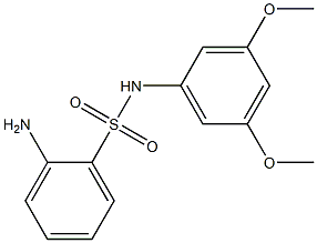 2-amino-N-(3,5-dimethoxyphenyl)benzene-1-sulfonamide 구조식 이미지