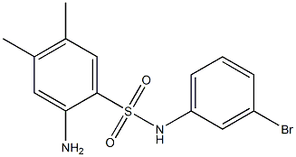 2-amino-N-(3-bromophenyl)-4,5-dimethylbenzene-1-sulfonamide 구조식 이미지