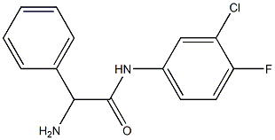 2-amino-N-(3-chloro-4-fluorophenyl)-2-phenylacetamide Structure