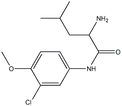 2-amino-N-(3-chloro-4-methoxyphenyl)-4-methylpentanamide 구조식 이미지