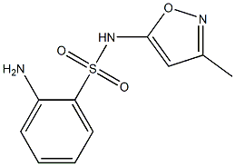 2-amino-N-(3-methyl-1,2-oxazol-5-yl)benzene-1-sulfonamide 구조식 이미지