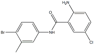 2-amino-N-(4-bromo-3-methylphenyl)-5-chlorobenzamide 구조식 이미지