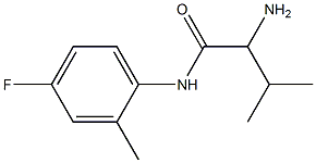 2-amino-N-(4-fluoro-2-methylphenyl)-3-methylbutanamide 구조식 이미지