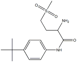 2-amino-N-(4-tert-butylphenyl)-4-methanesulfonylbutanamide 구조식 이미지