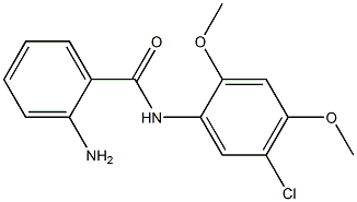 2-amino-N-(5-chloro-2,4-dimethoxyphenyl)benzamide 구조식 이미지