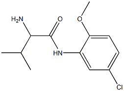 2-amino-N-(5-chloro-2-methoxyphenyl)-3-methylbutanamide 구조식 이미지