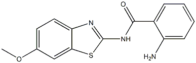 2-amino-N-(6-methoxy-1,3-benzothiazol-2-yl)benzamide 구조식 이미지