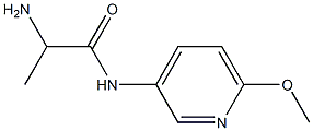 2-amino-N-(6-methoxypyridin-3-yl)propanamide 구조식 이미지