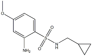 2-amino-N-(cyclopropylmethyl)-4-methoxybenzene-1-sulfonamide Structure
