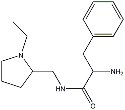 2-amino-N-[(1-ethylpyrrolidin-2-yl)methyl]-3-phenylpropanamide Structure