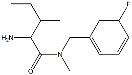 2-amino-N-[(3-fluorophenyl)methyl]-N,3-dimethylpentanamide 구조식 이미지