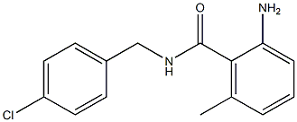 2-amino-N-[(4-chlorophenyl)methyl]-6-methylbenzamide 구조식 이미지
