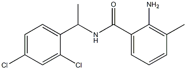 2-amino-N-[1-(2,4-dichlorophenyl)ethyl]-3-methylbenzamide Structure