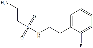 2-amino-N-[2-(2-fluorophenyl)ethyl]ethane-1-sulfonamide 구조식 이미지