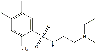 2-amino-N-[2-(diethylamino)ethyl]-4,5-dimethylbenzene-1-sulfonamide 구조식 이미지