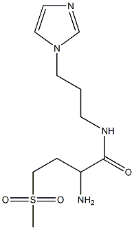 2-amino-N-[3-(1H-imidazol-1-yl)propyl]-4-methanesulfonylbutanamide 구조식 이미지