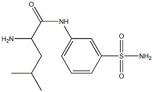 2-amino-N-[3-(aminosulfonyl)phenyl]-4-methylpentanamide 구조식 이미지