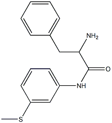 2-amino-N-[3-(methylthio)phenyl]-3-phenylpropanamide Structure