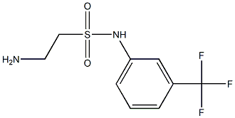 2-amino-N-[3-(trifluoromethyl)phenyl]ethane-1-sulfonamide 구조식 이미지