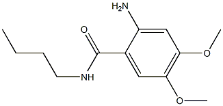 2-amino-N-butyl-4,5-dimethoxybenzamide Structure