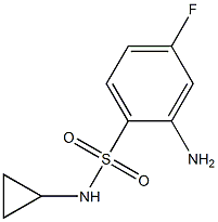 2-amino-N-cyclopropyl-4-fluorobenzene-1-sulfonamide Structure