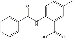 2-benzamido-5-methylbenzoic acid 구조식 이미지
