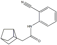 2-bicyclo[2.2.1]hept-2-yl-N-(2-cyanophenyl)acetamide Structure