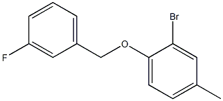 2-bromo-1-[(3-fluorophenyl)methoxy]-4-methylbenzene Structure