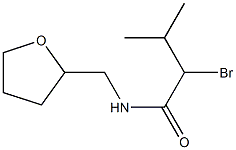 2-bromo-3-methyl-N-(tetrahydrofuran-2-ylmethyl)butanamide Structure