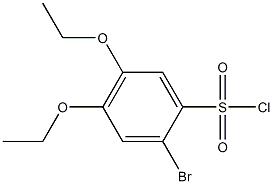 2-bromo-4,5-diethoxybenzenesulfonyl chloride 구조식 이미지