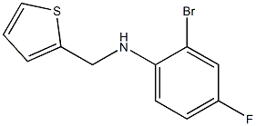 2-bromo-4-fluoro-N-(thiophen-2-ylmethyl)aniline Structure