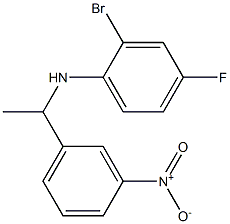 2-bromo-4-fluoro-N-[1-(3-nitrophenyl)ethyl]aniline 구조식 이미지